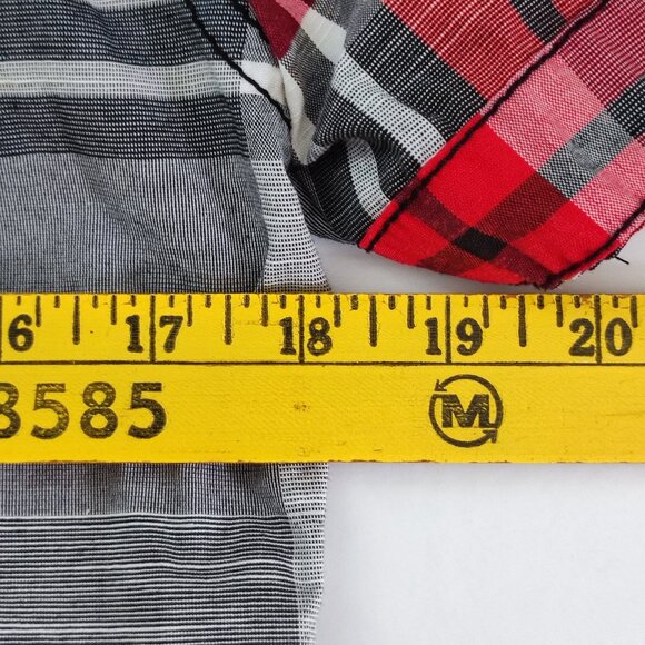 Rout 66 button down shirt men's size S grey red plaid short western country styl - Picture 11 of 12